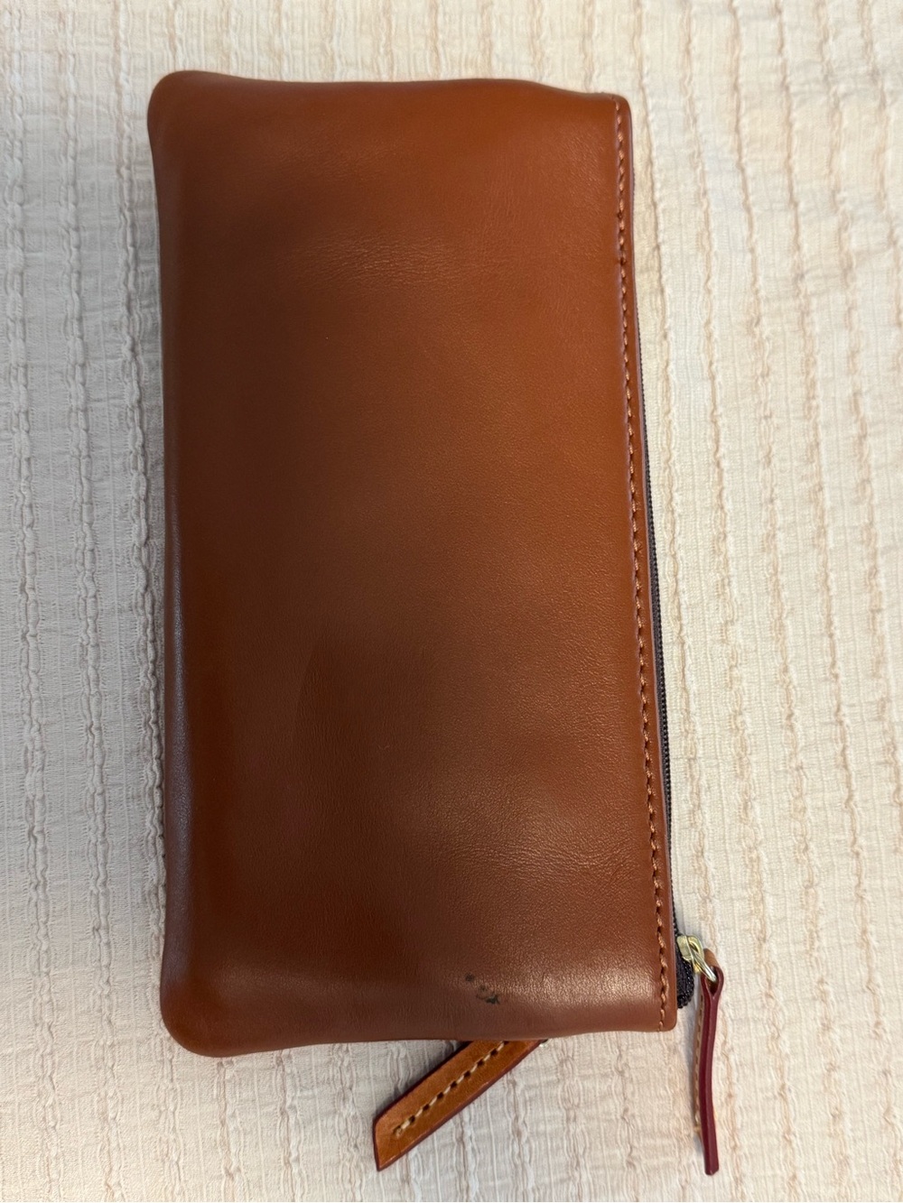 Dooney & Bourke Florentine Leather Zip Coin Purse Wallet Brown - Picture 2 of 5